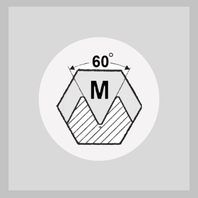 Filière hexagonale, metrique M5 x 0,8